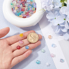 SOFPLATE 200Pcs Spray Painted Glass Beads GLAA-SP0001-06-3