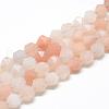 Natural Pink Aventurine Beads Strands G-R448-6mm-12-1