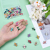 48Pcs 24 Styles Glass & Alloy Pendants PALLOY-GO00053-3