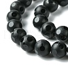 Natural Black Onyx Round Bead Strands G-L271-02-8mm-4