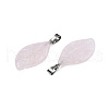 Natural Rose Quartz Pendants G-S364-076A-03-3