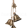 Iron Bell Pendant Decoration HJEW-JM02244-4