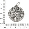 316 Surgical Stainless Steel Micro Pave Cubic Zirconia  Pendants STAS-D304-21AS-3