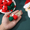 Globleland 60Pcs 2 Colors Christmas Cloth Hat for Doll Decorative Accessories DIY-GL0005-33-4