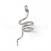 Sterling Silver Snake Cuff Earrings EJEW-L263-01P-1