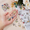 Angel Tibetan Style Alloy & Acrylic Pendant Decorations HJEW-AB00707-4