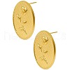 304 Stainless Steel Irregular Oval Stud Earrings PU6521-2-3