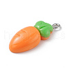 Opaque Resin Pendants RESI-D064-02P-13-2