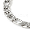 Non-Tarnish 201 Stainless Steel Figaro Chain Bracelets for Women Men BJEW-I316-04P-2