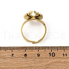 304 Stainless Steel with Rhinestone Finger Rings RJEW-Q020-17G-3