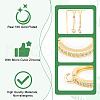 Unicraftale 12Pcs Brass Micro Pave Clear Cubic Zirconia Hoop Earring Findings KK-UN0002-23-5