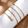 304 Stainless Steel Snake Chain Necklaces X-MAK-L015-03C-4