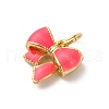 Brass Enamel Charms KK-Q098-27G-B-2