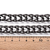 Aluminium Two Tone Rhombus Link Chains CHA-N004-05B-3