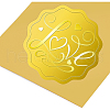 Self Adhesive Gold Foil Embossed Stickers DIY-WH0211-181-4