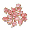 Cherry Quartz Glass Pendants X-G-T073-03L-1