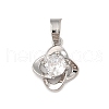 Brass Micro Pave Cubic Zirconia Pendants KK-U041-02P-02-1