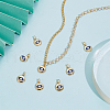 BENECREAT 10Pcs Brass Enamel Charms KK-BC0013-91-5