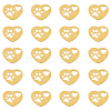 Ion Plating(IP) DICOSMETIC 20Pcs 201 Stainless Steel Pendants STAS-DC0014-31-1