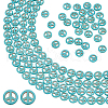 BENECREAT 4 Strands Synthetic Turquoise Dyed Beads Strands G-BC0001-54B-01-1