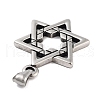 Retro 304 Stainless Steel Pendants STAS-I205-37AS-B-2