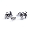 Retro 304 Stainless Steel Stud Earrings EJEW-L248-013AS-2