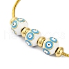 Brass European Bracelets BJEW-C080-03G-08-2