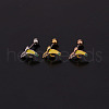 Heart Brass Micro Pave Cubic Zirconia Cartilage Earrings for Women WG9FBC0-17-1
