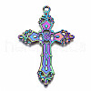 Rainbow Color Alloy Big Pendants PALLOY-S180-015-RS-2