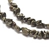 Natural Pyrite Nuggets Beads Strands G-I125-80-3