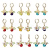 Alloy Acrylic Hoop Earrings EJEW-JE06439-2