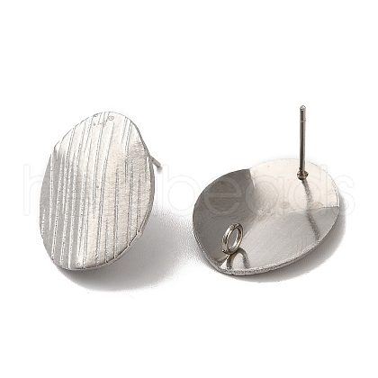 Non-Tarnish 304 Stainless Steel Stud Earrings Findings X-STAS-B041-07P-1