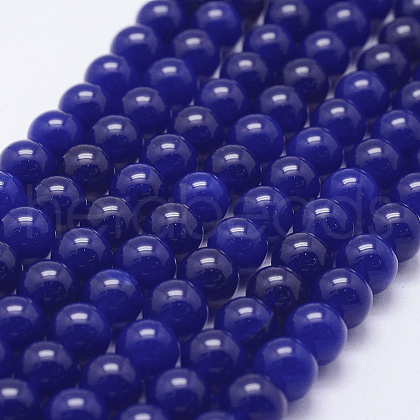 Natural White Jade Beads Strands G-E443-B02-1