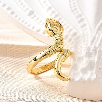 Brass Cuff Rings for Women RJEW-F181-01G-1