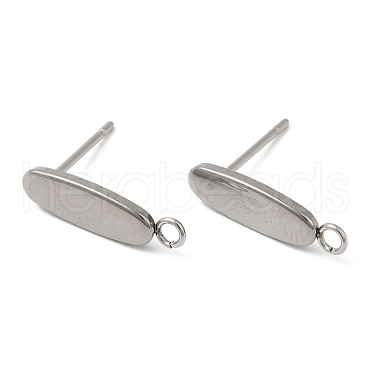 304 Stainless Steel Stud Earring Findings STAS-E196-02P-1