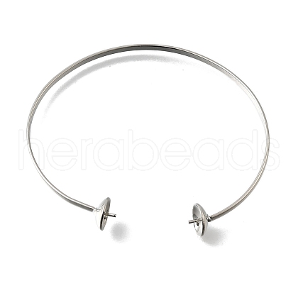 Brass Cuff Bangle Makings KK-P306-01P-1