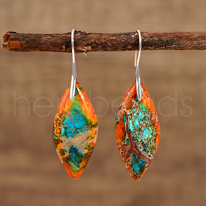 Bohemian Style Emperor Stone Dangle Earrings SL3554-3-1