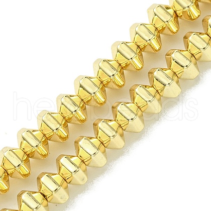 Electroplated Synthetic Non-Magnetic Hematite Beads Strands G-H020-G01-02-1