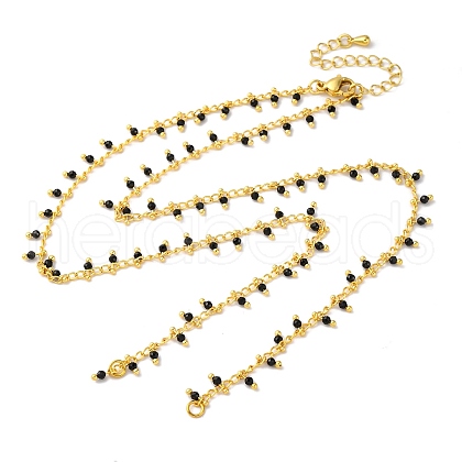 Brass Cable Chain Necklace Making KK-K337-12G-02-1