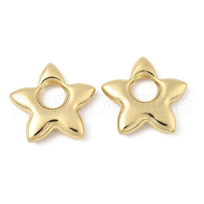 Star Brass Pendants KK-M327-09G-1