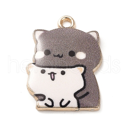 Alloy Enamel Pendants ENAM-M060-01KCG-08-1