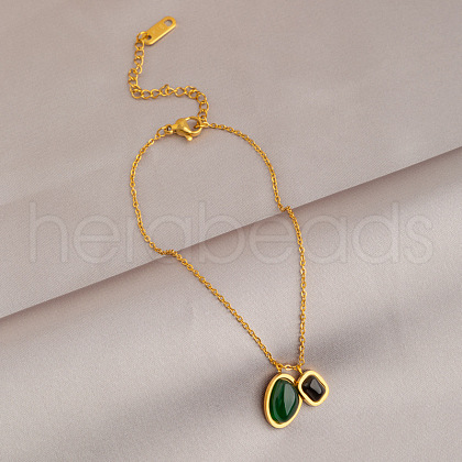 Stainless Steel Charms Anklets WG148E2-08-1