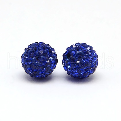 Polymer Clay Rhinestone Beads RB-A053-10mm-05-1