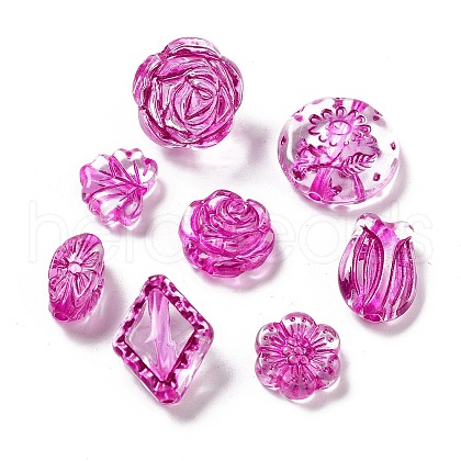Transparent Acrylic Beads MACR-D033-02A-1