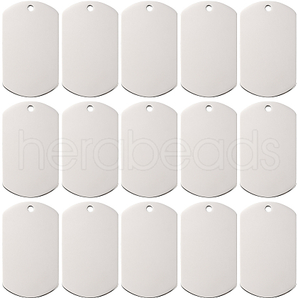 SUNNYCLUE 201 Stainless Steel Stamping Blank Tag Pendants STAS-SC0008-97P-02-1