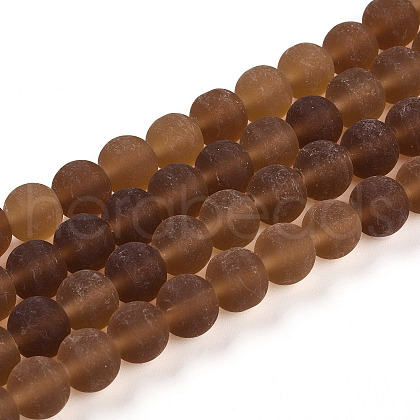 Transparent Glass Beads Strands GLAA-T032-T8mm-MD23-1