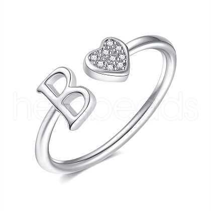 Adjustable Brass Rhinestone Cuff Rings for Women FS-WGEAD33-02-1