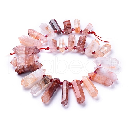 Wholesale 1 Strand Natural Hematoid Quartz Beads Strands for ...
