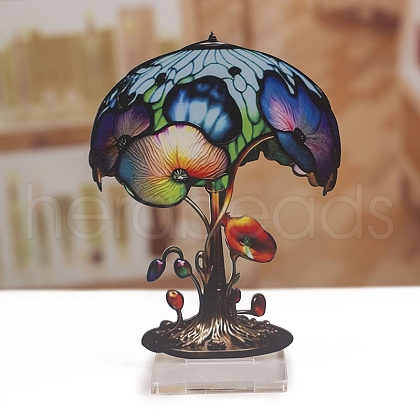 Double-sided Painted Flat Acrylic Mushroom Ornament PW-WG283BE-02-1