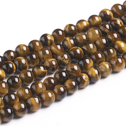 Natural Tiger Eye Beads Strands Z0RQX011-1